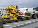 transport of used block machine