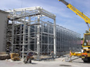 Erection of new curing racks